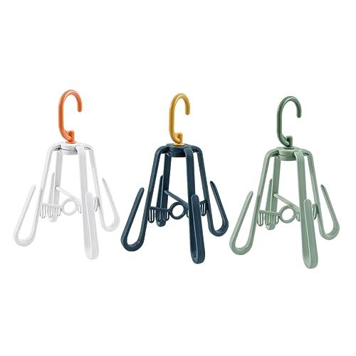 Unomor 3Pcs Multi Function Shoes Hanger Stable Drying Rack with Hooks for Sandals Slippers Shoes Portable Space Saving Shoe Drying for Balcony Home