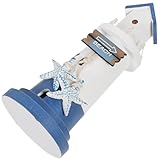 Decorazione da scrivania a forma di faro: perfetta per qualsiasi soggiorno a tema spiaggia, camera da letto, ristorante sulla spiaggia o decorazione per feste e altri posti che desideri, decorazione da faro in legno