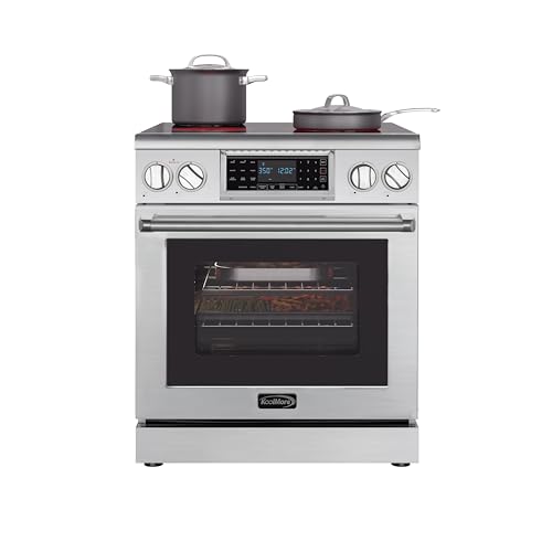 KoolMore KM-SER-30SS 30 in. Professional Electric Range with 14900W of Power, 240V in Stainless-Steel