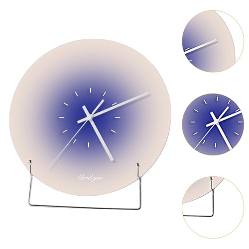 Horloge pour salon et bureau avec support en acier - 4