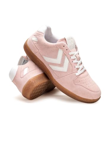 hummel Ciela Casual Suede Sneaker for Women Lightweight with Synthetic Suede Enhanced Comfort Cushioned Insole and Slip-Resistance Work and Play Business Casual Shoes