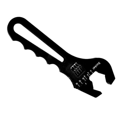 Llave de manguera ajustable, adaptadores de accesorios de aluminio, llave de agarre firme ajustable, llave de montaje de manguera para adaptadores de manguera