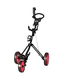 MACGREGOR Mactec Quickfold Verstellbarer Trolley mit Getränkehalter und Regenschirmhalter, Golf, Schwarz, Einheitsgröße