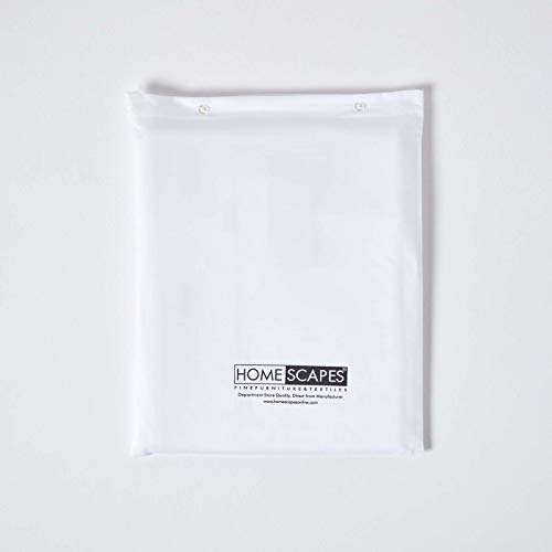 HOMESCAPES Luxus Baumwoll-Satin Bettlaken Latte 100% ägyptischer Baumwolle Premium Qualität Fadendichte 1000 Betttuch Haustuch (270 x 300 cm, Weiß) - Image 6