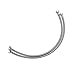 Vataler Faucet Line Connector Braided 304 Stainless Steel Supply Hose 1/2 I.P. Female Thread to 1/2 I.P. Female Straight Thread Faucet Hose Replacement (One Pair) (16 Inch)
