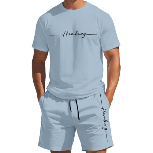 Ensemble homme t-shirt short pour tenue de détente et baseball