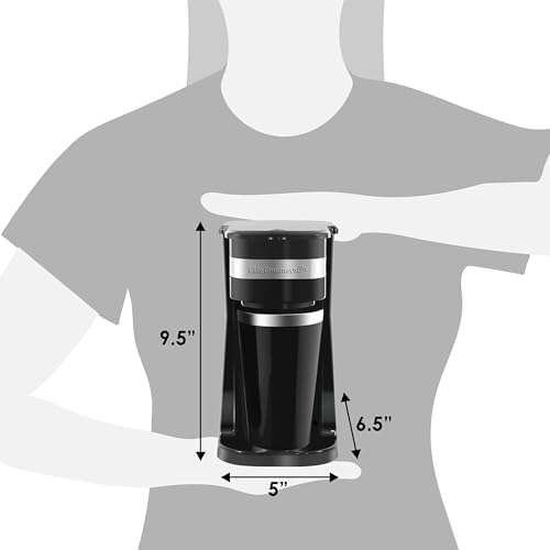 Elite Gourmet EHC111A Personal Single-Serve Compact Coffee Maker, Black — view 7