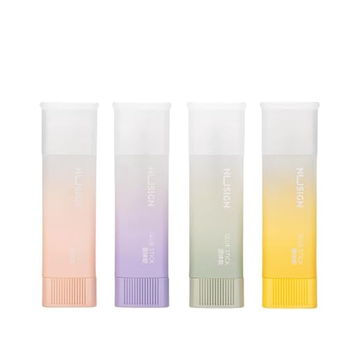 4 Pack - Aesthetic Glue Stick, All Purpose White Glue Sticks, Washable Glue Sticks Bulk - Perfect for School Student Crafts and Office Supplies