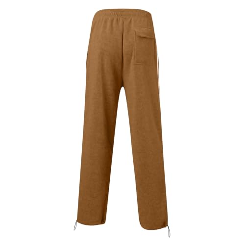 Men's Heavyweight Fleece Cargo Sweatpants 2025 Baggy Winter Drawstring Sweat Pants Loose Fit Joggers Pocket2