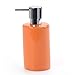 Dozownik do kąpieli i kuchni balsamu ceramiczny dozownik mydła w stylu nordyckim zwykły dozownik mydła do łazienki kuchni na blat emulsja i dozownik płynu balsamu i mydła (kolor: Pomarańczowy)