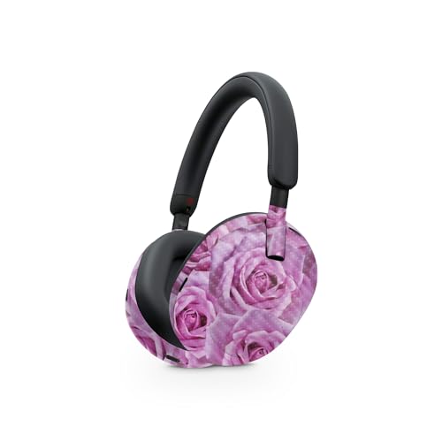 Image of MightySkins Carbon Fiber Skin Compatible with Sony WH-1000XM5 Headphones - Box of Roses | Protective, Durable Textured Carbon Fiber Finish | Easy to Apply