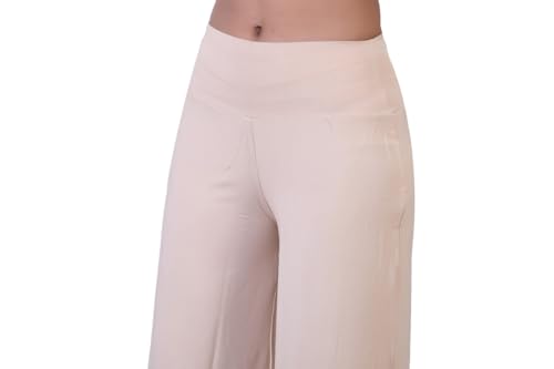 Image of Women's Viscose Calf-Length Palazzo Pants
