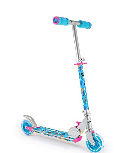 Ozzbozz Mermaid Folding Scooter with Flashing Wheels