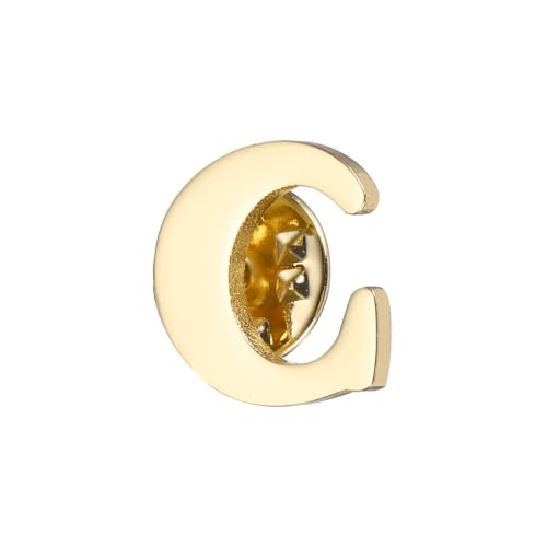 Image of PATIKIL Letter Lapel Pins, Initial Alphabet Collar Pins Letter Brooch Pins for Women Men Shirt Dress Suits