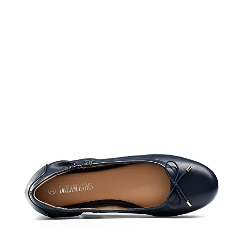 DREAM PAIRS Womens Ballet Flats Bow Slip-on Pumps Work Smart