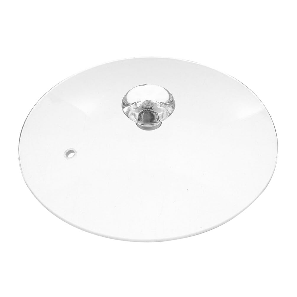 HOLIDYOYO Tapa De Cristal Para Olla Ø16.7Cm Resistente Al Calor Diseño Transparente Con Orificios De Ventilación Ideal Para Cocción Lenta Y Guisos Compatible Con Ollas Y Sartenes