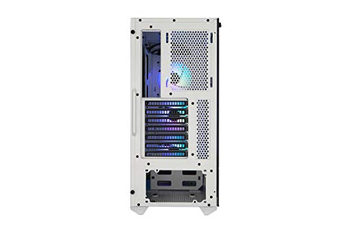 Cooler Master MasterBox TD500 Mesh White - Case PC ARGB in Bianco con Rete Mesh Poligonale, 3 x 120mm Ventole Preinstallate, Panello Laterale Vetro, Configurazioni Flessibili Air Flow -Colore Bianco