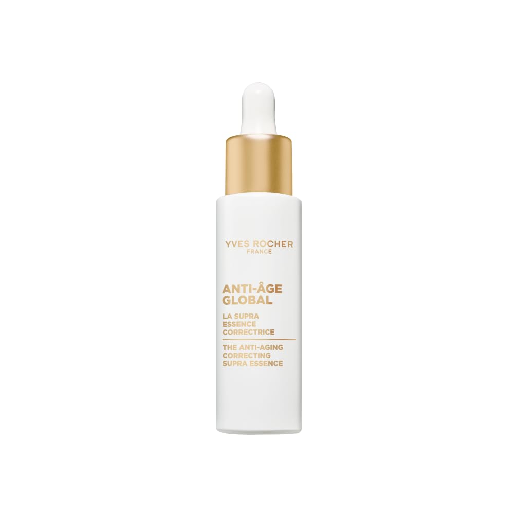 Yves Rocher ANTI-​ÂGE GLOBAL - Sérum Corrector Antiedad Supra Essence - Con Achillea Dorada Regeneradora Patentada - Reafirma, Hidrata y Suaviza la Piel - Apto para todo tipo de piel - 30 ml