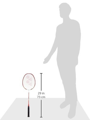 Image of Yonex Nanoray 9 Badminton Racquet, Red
