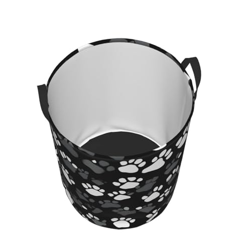 Panier à linge noir et blanc grand format pour organiser les couvertures de lit - 4