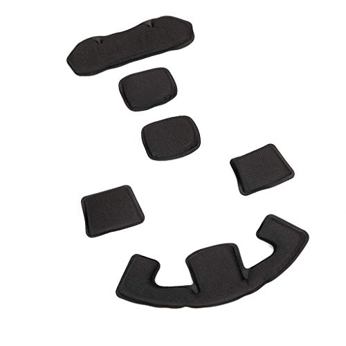 PAXLamb Memory Foam Pad Protective Mat Helmet Padding Kit Replacement Universal Motorcycle Tactical Cushions for ACH MICH Team Wendy FMA EXF Helmet (Tan Black)
