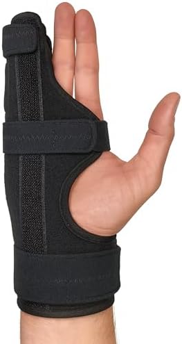Metacarpal Finger Splint Hand Brace | Pinky Finger Splint For Boxer Fractures, Broken Ring Finger | Little Finger Cast, Trigger Finger Immobilizer Straightener, Ulnar Gutter Splint Support | RIGHT S/M