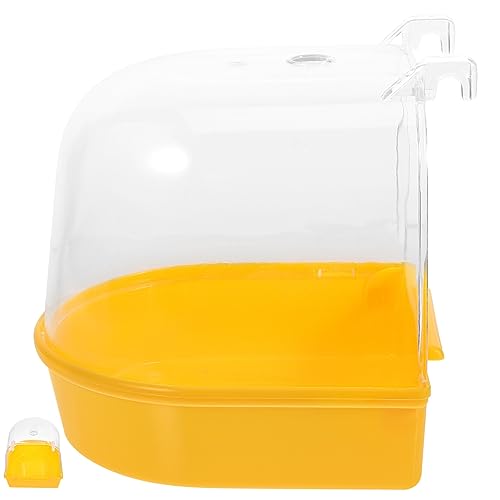 HANABASS Small Bird Showering Cube Convenient Bird Bathtub Parrot Supplies Compact Bird Bath Box Leak Feature