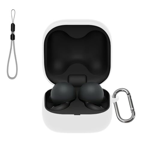 SONY ソニー LinkBuds open WF-L910 用 ケース カバー【YANMONGI】ワイヤレス イヤーホン 保護カバー シリコン保護ケース クリーニングキットとキーチェーン付き 充電ケースカバー 可視LEDライト 耐衝撃 落下防止 防水 防