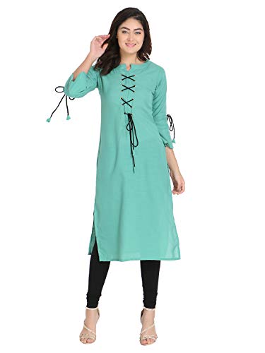 Image of DHRUVI TRENDZ Women's Rayon Kurta