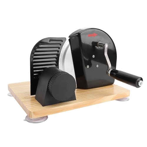 Walfront Cortador de Pan con Manivela, Herramienta Manual de Acero Inoxidable, Espesor Ajustable para Pan Casero, para Panaderías y Uso Doméstico