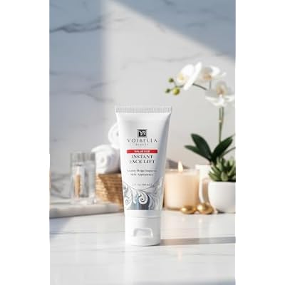 Instant Face Lift Cream 2 oz - Best Eye, Neck, Face Tightening, Lifting & Firming Serum To Smooth Appearance, Hide Loose Sagging Skin, Puffiness, Fine Lines & Wrinkles in Mins (Peptides & Stem Cells)