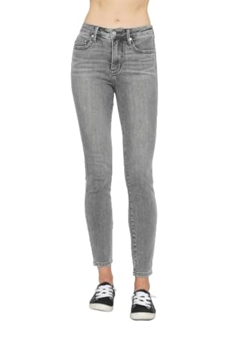 Judy Blue Mid Rise Tummy Control Shield Pocket Skinny Jeans 88862