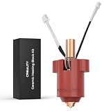 Creality Official CR-10 SE Ceramic Heating Block Kit, 60W Fast Heating Wear-Resistant Hotend Kit Supports 300°C High Temperature with Copper+Titanium Alloy Throat Tube and Hardened Steel Nozzle