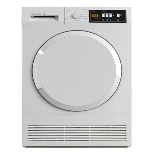 Geratek Stralsund Trockner Kondenstrockner Frontlader Wäschetrockner 7kg 15 Programme Trommelbeleuchtung - Babywäsche - Restlaufanzeige - Große Tür Geratek Stralsund Trockner Kondenstrockner Frontlader Wäschetrockner 7kg 15 Programme Trommelbeleuchtung - Babywäsche - Restlaufanzeige - Große Tür