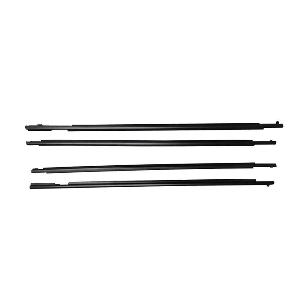 Yulegudi One Color Seal Strip 4Pcs/Set Window Weather Strips For Toyota For Wish 2010-2016 Black Rubber Sealing Strip Car Decorative