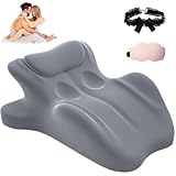 Chiro Monk Couple Pillow, Sweet Spot Pillow, 27° Angle Perfect Position, Sweet Surrender Couples Pillows, Sex Pillowcase Pillows for Doggy, Butt Cushion for Couples(Gray)