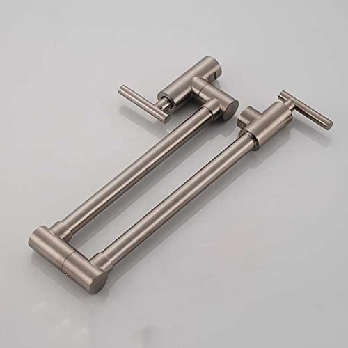Grifo de cocina de latón cromado con caño folding para agua potable