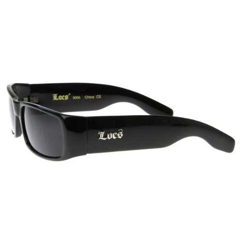 Locs Sunglasses Black OG Original Gangster Shades Dark Lens NEW 01063