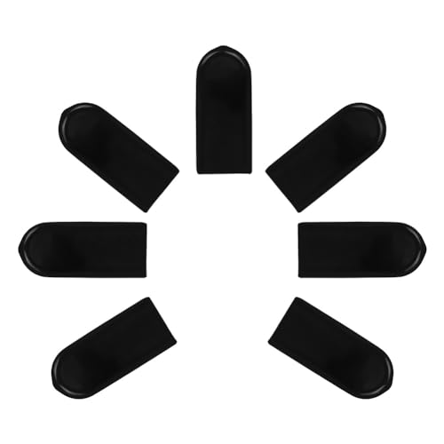Aserate 7個 サックス親指、アルトサックス親指クッション サックスシリコン指レストクッションパッド ソプラノ アルト テナーサックス用 ブラック