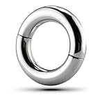 Metal Stainless Steel Male Penis Ring Bonder Half Magnet Pendant Cock Ring Adult Sex Toy
