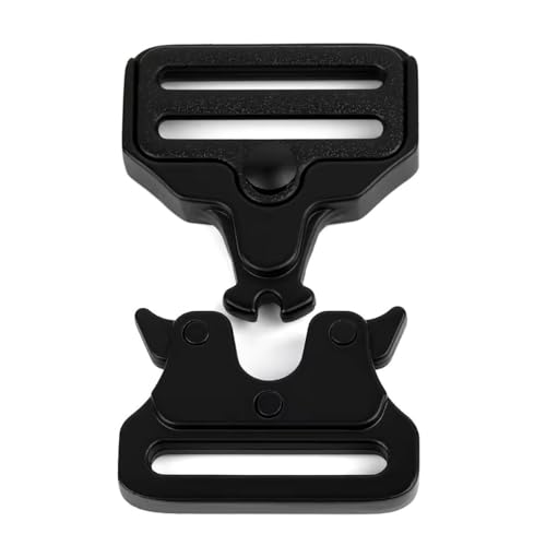 Shenky1 Metall Schnalle für Hundehalsband | 3 cm Breite | Metallschnalle | für Nylongürtel | Schließe | Militärgürtel | Herrengürtel Militär Bundeswehr | für Gürtel 30 mm (Komplett Schwarz)