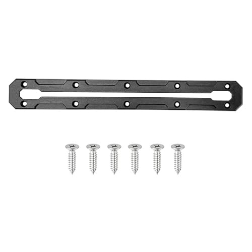 Hattba Base de pista de kayak, rieles de kayak, accesorios de montaje en pista con exteriores lisos para canoas, kayak, tractores