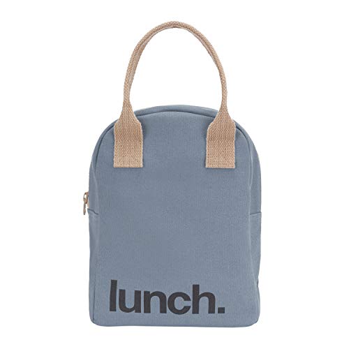 Fluf Zipper Lunch Bag | Reusable Canvas Lunch Box for Women, Men, Kids | Organic Cotton Meal Tote |  - //coolthings.us