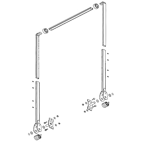 Electric ALUMINUM Arm 4 Spring Dump Truck Flip Tarp System Kit up to 23' bed (ARMS ONLY) Cover