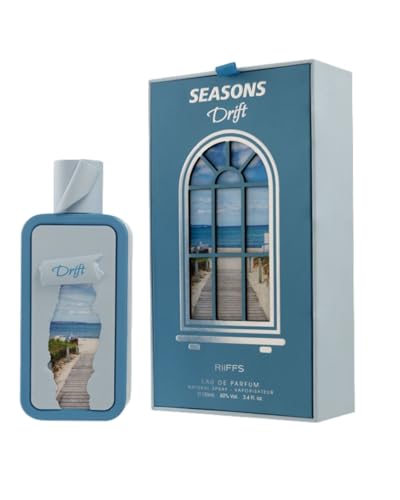 RiiFFS Season Drift Eau De Parfum 100ml | Perfume de larga duración para hombres | Cítricos frescos, pimienta rosa y ámbar | Fragancia sofisticada día a noche | Vaporizador