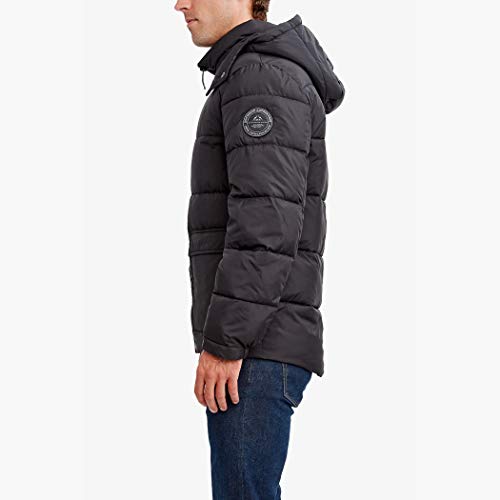 Image of HFX Men's Puffer Jacket With Hood, Water and Wind Resistant