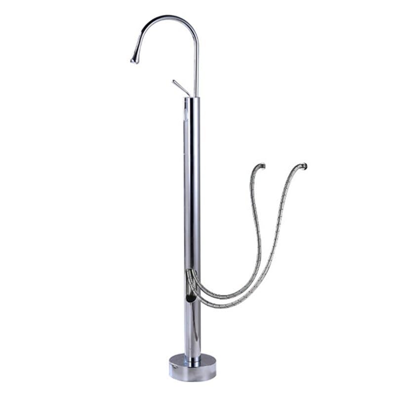 Mitigeur de baignoire avec douchette ensemble d'eau complet gris mat