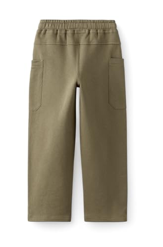 Image of Alan Jones Clothing Boys Regular Mid Rise Solid Plush Pants with Pockets