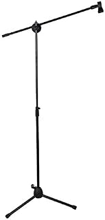 Celldeal Adjustable Microphone Stand Mic Stand Set Tripod Base with 2 Adjustable Microphone Clip Adapter Universal Microphone Arm Stand