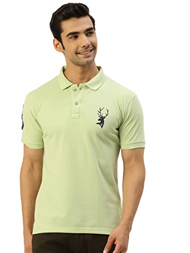 Image of CHKOKKO Men's Cotton Regular Fit Half Sleeves Polo T-Shirt
